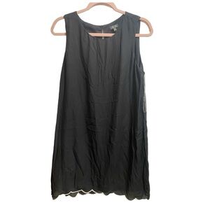 Women’s Lily Rose Black A-Line Dress, size XL, Scalloped‎ Edge EUC